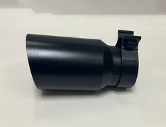 Single Wall Angled Rolled Edge Tip Black