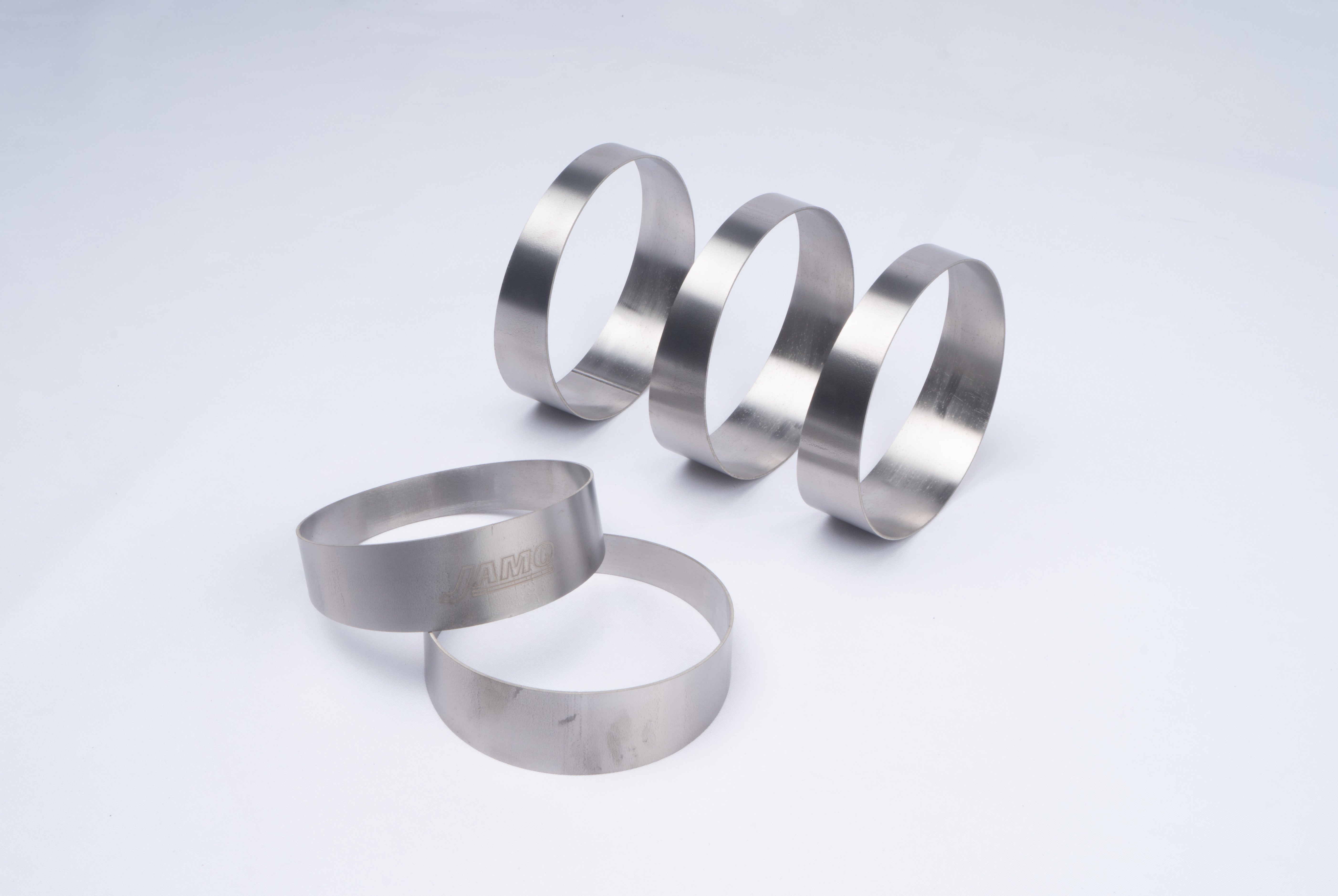 Titanium 3.5 inch pie-cut segments for exhaust fabrication
