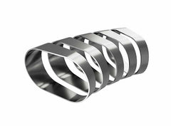 Oval Horizontal Pie Cuts