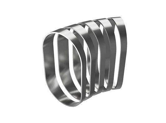 Oval Vertical Pie Cuts