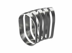 Oval Vertical Pie Cuts