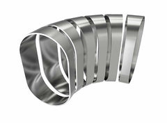 Oval Vertical Pie Cuts