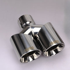 304SS Double wall Slash Cut Polished Twin tips