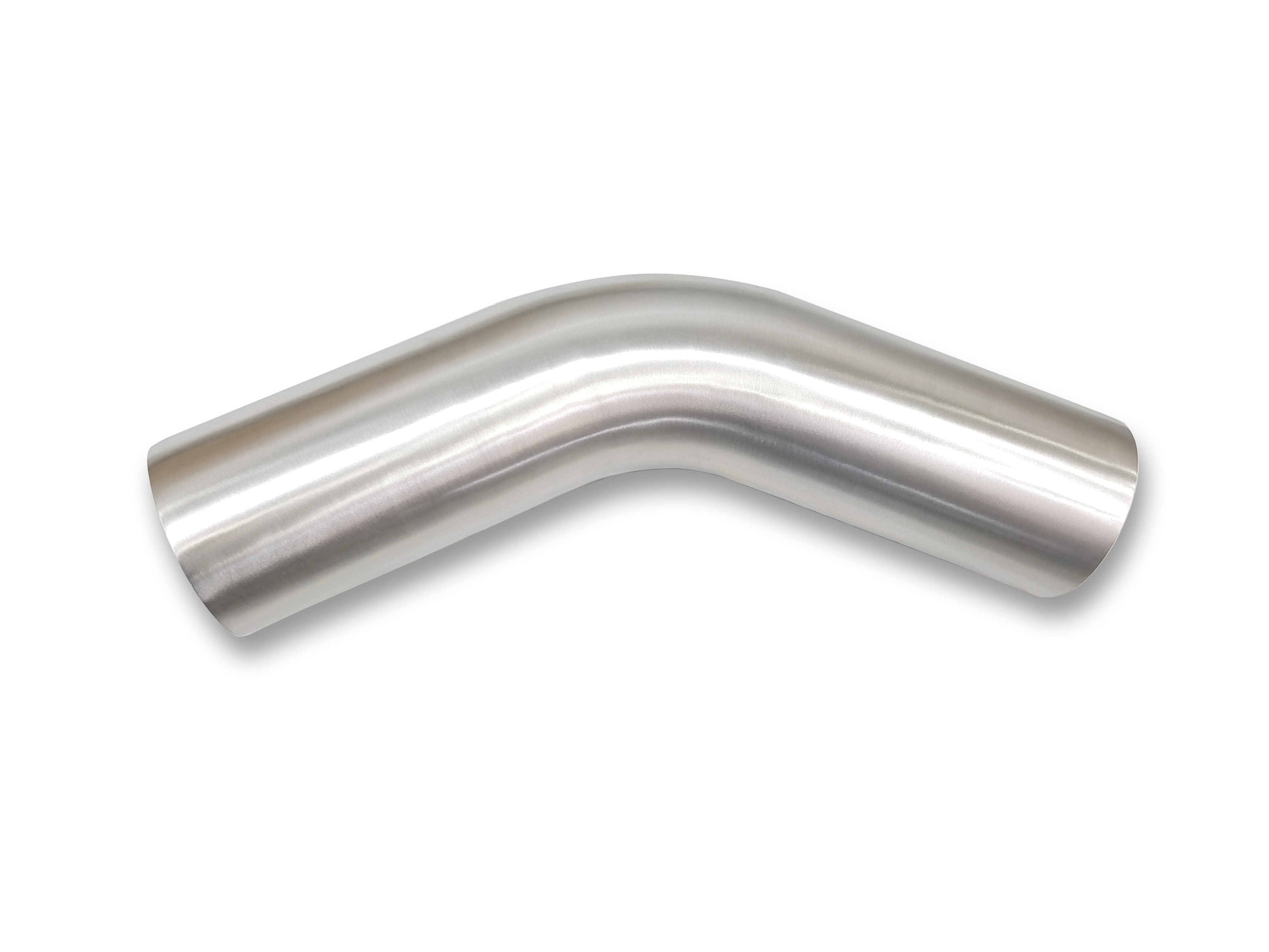 JAMO 6061-T6 aluminium 45 degree mandrel bend with 1.5D centreline radius – side view