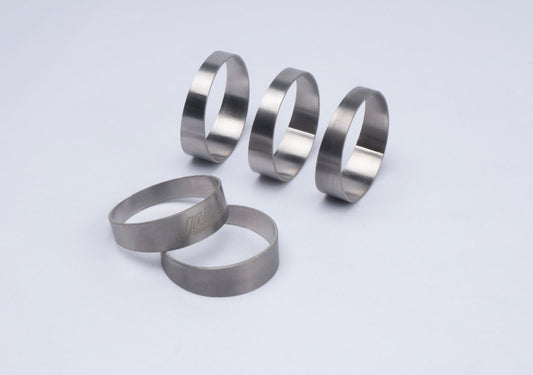 Titanium 1.5 inch pie-cut set for a 45 degree exhaust bend