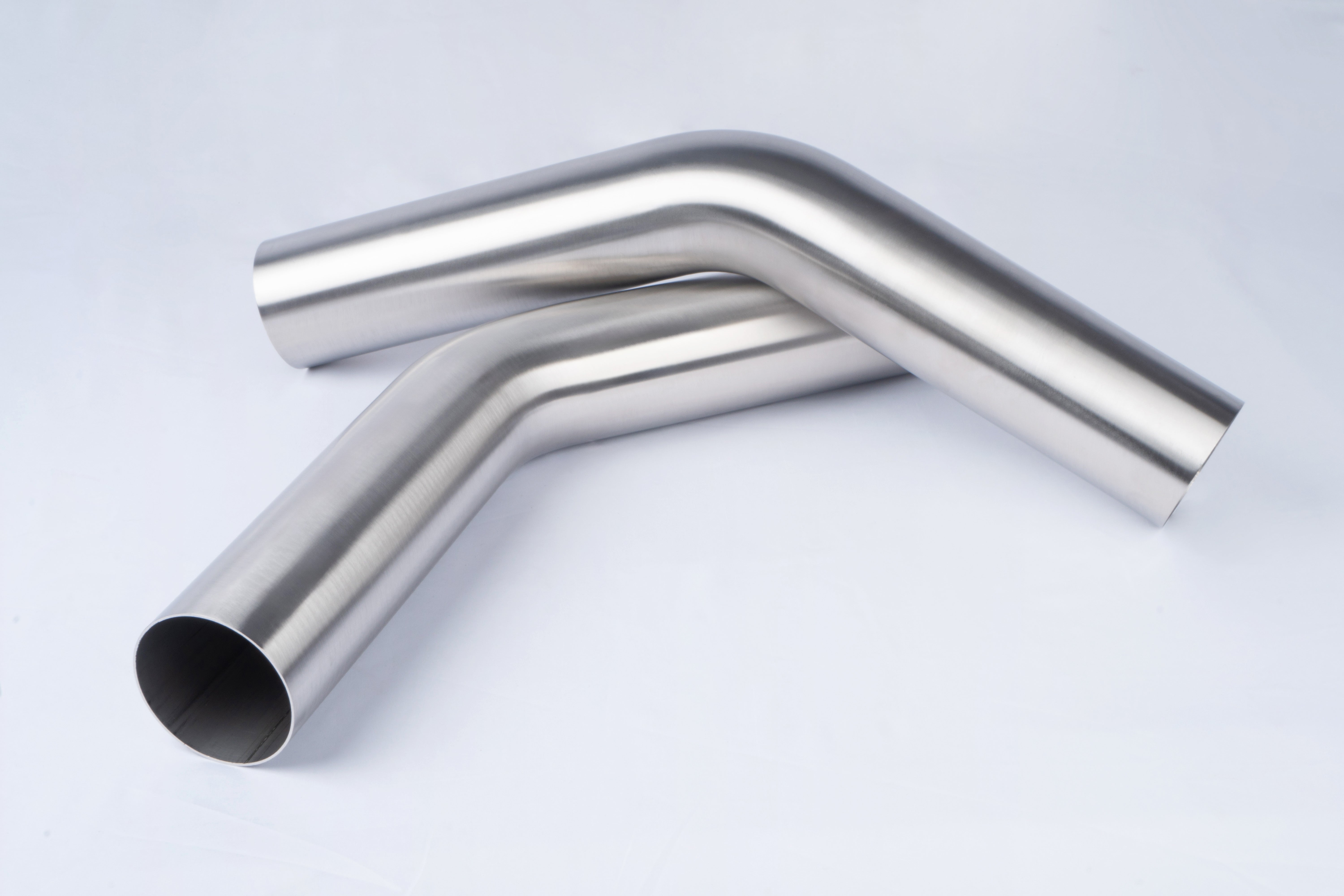 JAMO 304 stainless steel 45 degree mandrel bends – polished tube detail