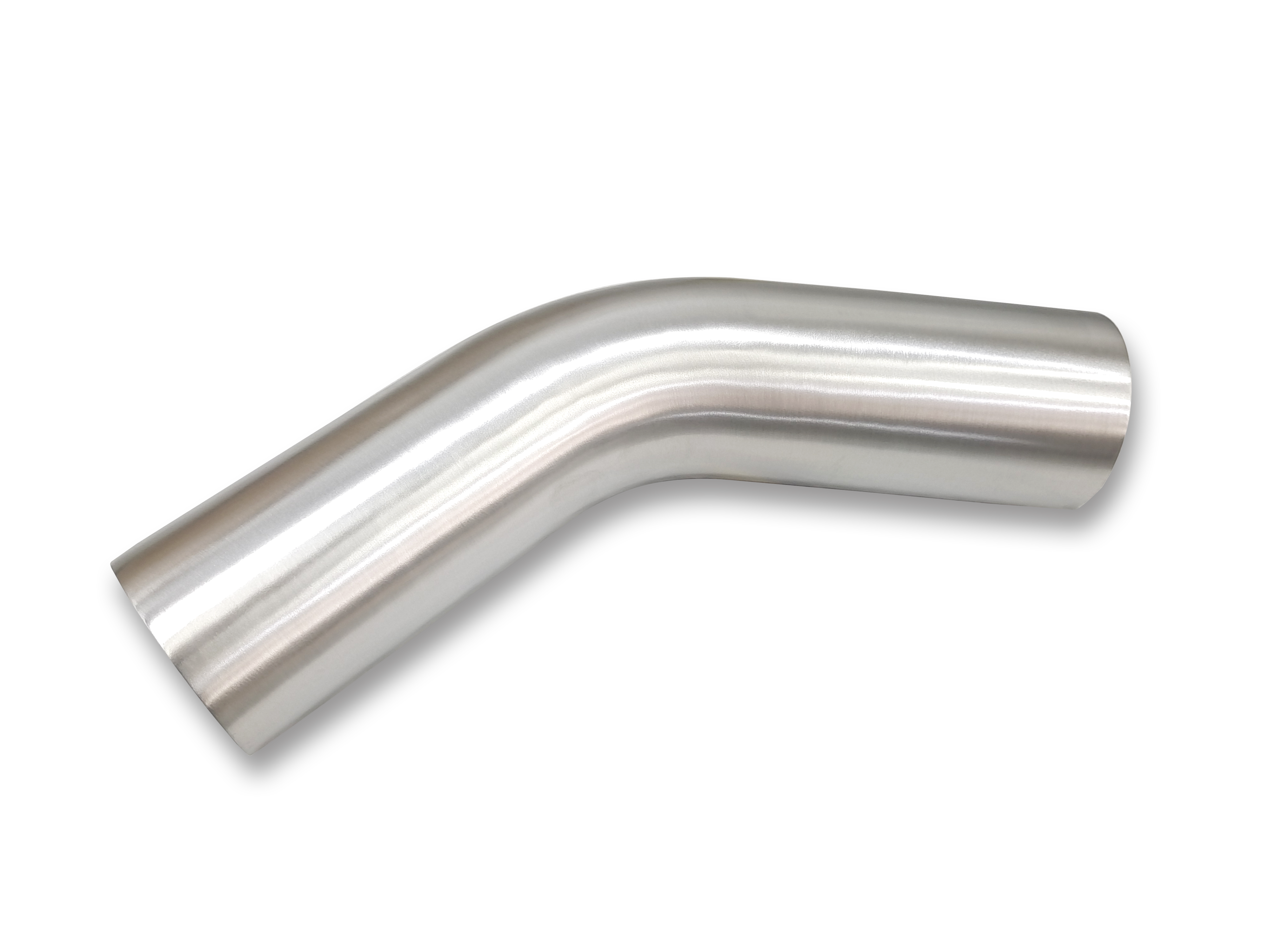 JAMO 6061-T6 aluminium 45 degree mandrel bend with 1.5D centreline radius – alternate view